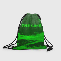 Рюкзак-мешок 3D The Sims - green gradient посередине