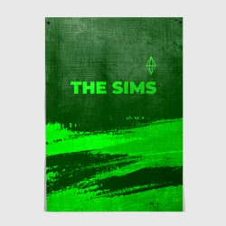 Постер The Sims - green gradient посередине