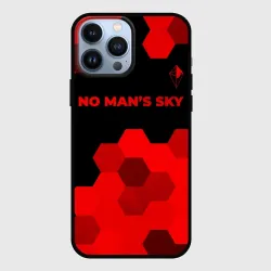 Чехол для iPhone 13 Pro Max No Man's Sky - red gradient посередине