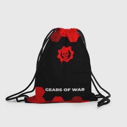 Рюкзак-мешок 3D Gears of War - red gradient по-центру