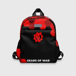 Детский рюкзак 3D Gears of War - red gradient по-центру