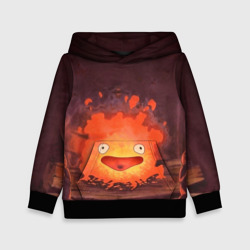 Детская толстовка 3D Кальцифер акварель