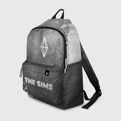 Рюкзак 3D The Sims - grey gradient по-центру