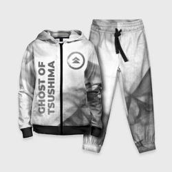 Детский костюм 3D Ghost of Tsushima - white gradient вертикально