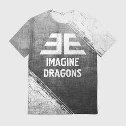 Мужская футболка 3D Imagine Dragons - grey gradient
