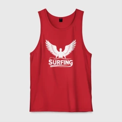 Мужская майка хлопок Серфинг с крыльями