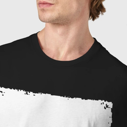 Мужская футболка хлопок с принтом Скейтбордист в движении, фото #4