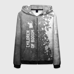 Мужская толстовка 3D на молнии Children of Bodom - grey gradient по-вертикали