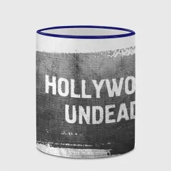 Кружка с полной запечаткой Hollywood Undead - grey gradient по-горизонтали - фото 2