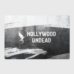 Магнитный плакат 3Х2 Hollywood Undead - grey gradient по-горизонтали