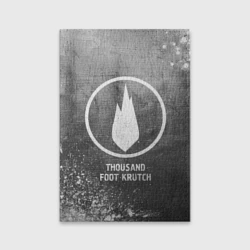 Обложка для паспорта матовая кожа Thousand Foot Krutch - grey gradient