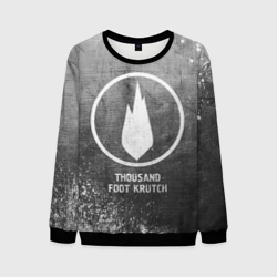 Мужской свитшот 3D Thousand Foot Krutch - grey gradient