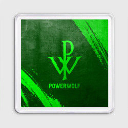 Магнит 55*55 Powerwolf - green gradient