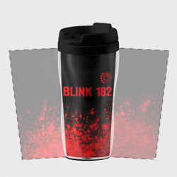 Термокружка-непроливайка Blink 182 - red gradient посередине - фото 2