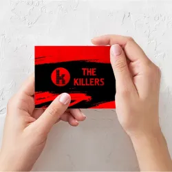 Поздравительная открытка The Killers - red gradient по-горизонтали - фото 2
