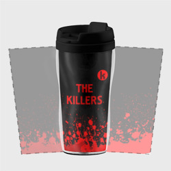 Термокружка-непроливайка The Killers - red gradient посередине - фото 2