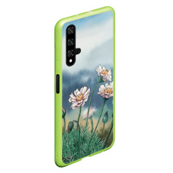 Чехол для Honor 20 Горные цветы акварель - фото 2