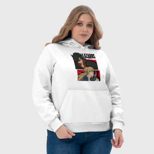 Женская толстовка хлопок с принтом Кристина и Аксель Лазарь, фото #4