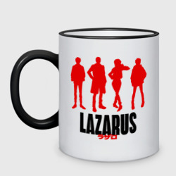 Кружка двухцветная Силуэты Лазарь