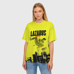Женская футболка oversize 3D Аниме Лазарь паркур - фото 2
