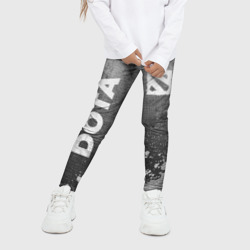 Детские леггинсы 3D Dota - grey gradient вертикально - фото 2