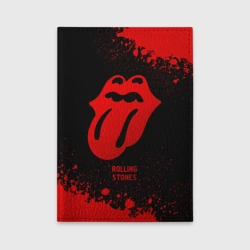 Обложка для автодокументов Rolling Stones - red gradient