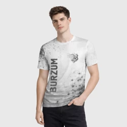 Мужская футболка 3D Burzum - white gradient вертикально - фото 2