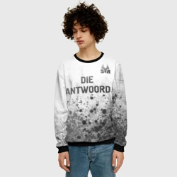 Мужской свитшот 3D Die Antwoord - white gradient посередине - фото 2