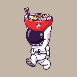 Мужской свитшот хлопок Space ramen - фото 2