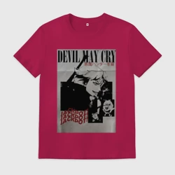 Мужская футболка хлопок Данте красавчик - Devil may cry