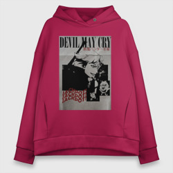 Женское худи Oversize хлопок Данте красавчик - Devil may cry