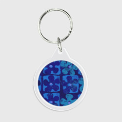 Брелок круглый Цветы из мультфильма губка боб