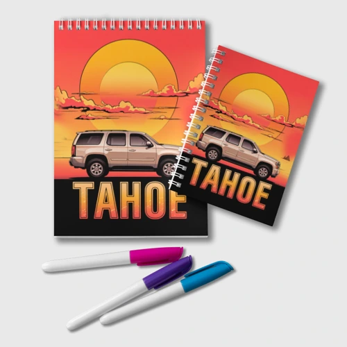 Блокнот Tahoe на закате джип