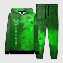Женский костюм 3D Free Fire - green gradient по-вертикали