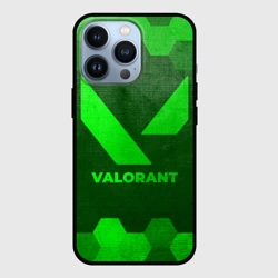 Чехол для iPhone 13 Pro Valorant - green gradient