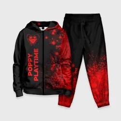 Детский костюм 3D Poppy Playtime - red gradient по-вертикали