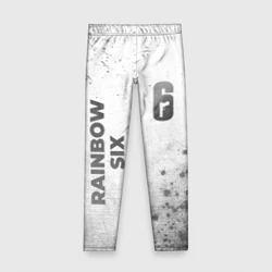 Детские леггинсы 3D Rainbow Six - white gradient вертикально