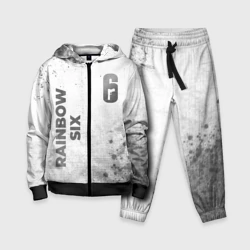 Детский костюм 3D Rainbow Six - white gradient вертикально