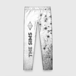 Детские леггинсы 3D The Sims - white gradient по-вертикали
