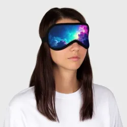 Маска для сна 3D Неоновые космические облака - фото 2