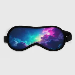 Маска для сна 3D Неоновые космические облака