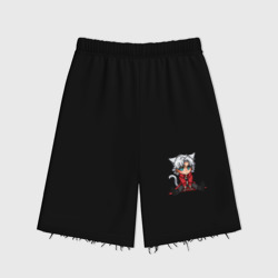 Женские шорты oversize футер хлопок Devil May Cry - чиби Данте