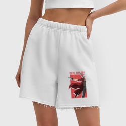 Женские шорты oversize футер хлопок Anime Devil May Cry Данте - фото 2