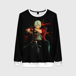 Женский свитшот 3D Дьявол может плакать - Dmc данте на чиле