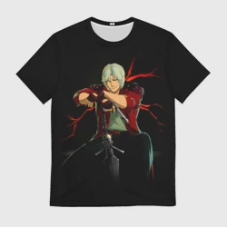 Мужская футболка 3D Дьявол может плакать - Dmc данте на чиле