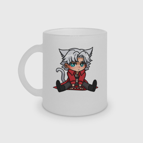 Кружка матовая стеклянная Chibi Dante - Devil May Cry
