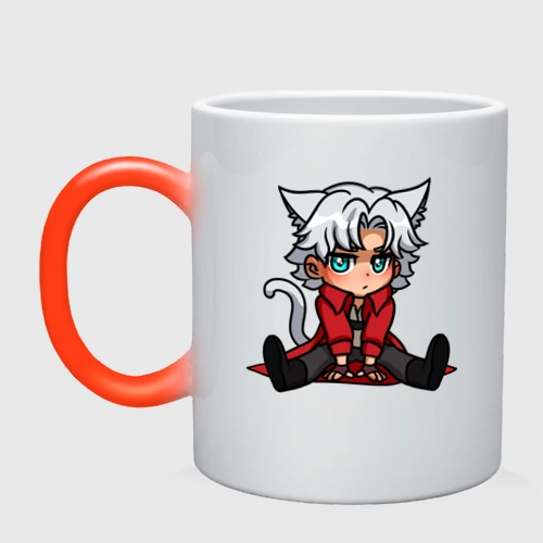 Кружка хамелеон Chibi Dante - Devil May Cry