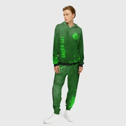 Мужской костюм с толстовкой 3D Green Day - green gradient вертикально - фото 2