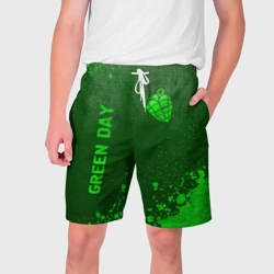 Мужские шорты 3D Green Day - green gradient вертикально