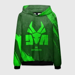 Мужская толстовка 3D Die Antwoord - green gradient